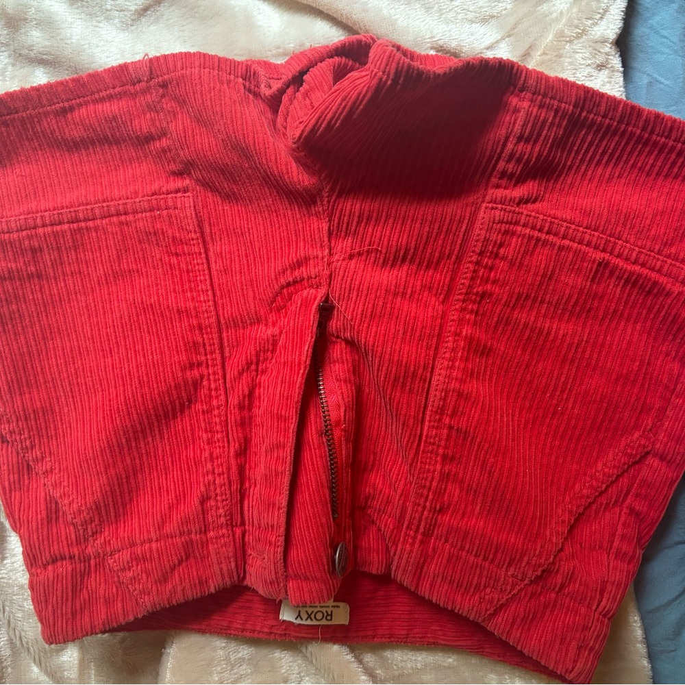 Roxy Girls Red Corduroy Skirt
